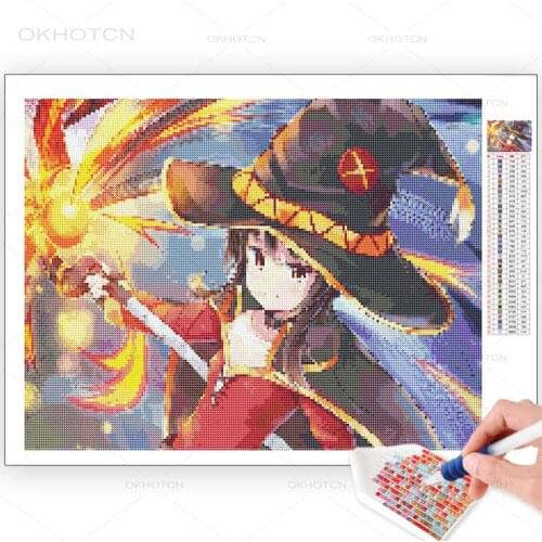 Magic Maiden Diamond Painting Embroidery Cross Stitch Kit Anime Home Decor Full Round/square Drill Cross Stitch Room Wall Decor