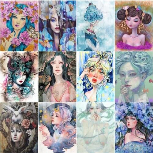 Diamond Painting Cartoon Princess Kid Handicraft Diamond Embroidery Portrait Wall Art Pictures for Girls Room Decoration