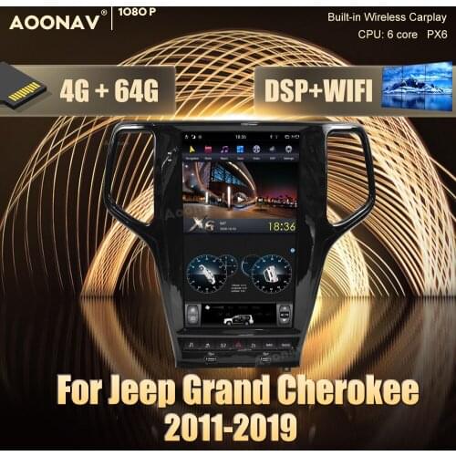 2 din Android car GPS radio multimedia player For Jeep Grand Cherokee 2011-2019 car GPS DvD Stereo receiver player Head Unit