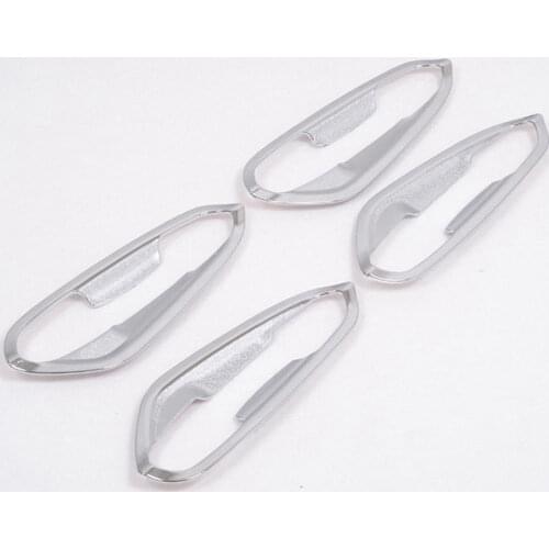 BBQ@FUKA Fit For Ford Mondeo Fusion 2013 2014 2015 Fashion ABS Car side Door Handle Bowl Styling Sticker 4pcs