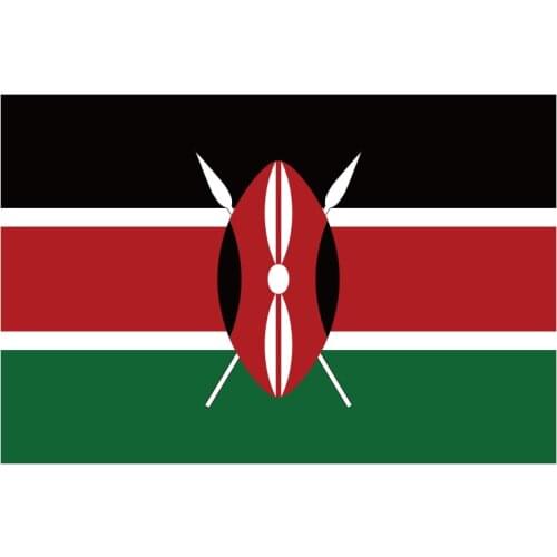 Free shipping aerxemrbrae flag 90+150cm size Kenya Flag Polyester Flag For Decoration