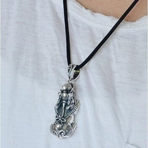 New Pixiu Pendant Solid Necklace Creative Personality Popular Mens Animal Necklace Jewelry подвеска collar hombre