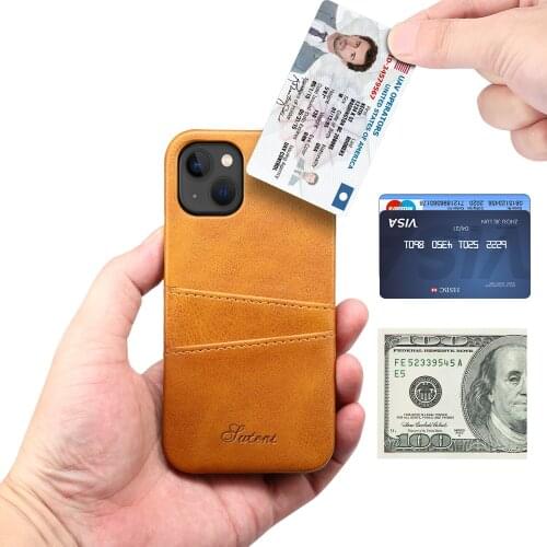 Retro Card Slots Wallet Leather Case Shell For iPhone X Xs Max XR Little Calf Pattern Hard Back Capa for IPhone 6 6s 7 8 Plus