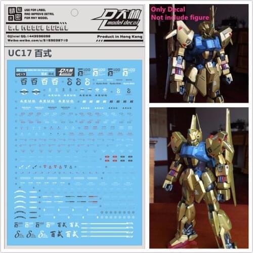 D.L high quality Decal water paste UC17 For Bandai MG 1/100 Hyaku-shiki Gundam DL077