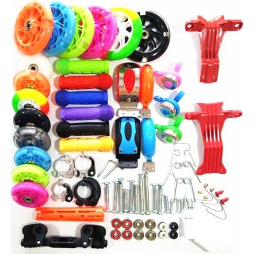 Childrens scooter accessories twisting car front wheel rear wheel screw sliding bearing universal parts scooter accessories