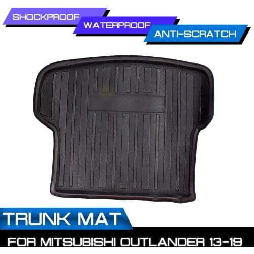 For Mitsubishi Outlander 2013-2019 Cargo Liner Rear Trunk Cargo Floor Mat Waterproof Anti-skid Shock-proof Buffer Performance