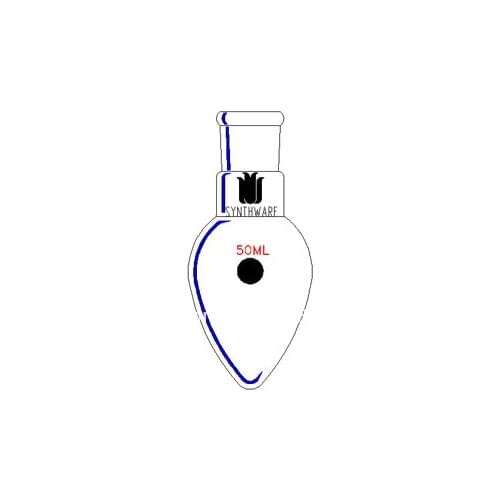 Flask, Pear shape, Single Neck, Capacity:15ml, Joint:14/20 F321415L