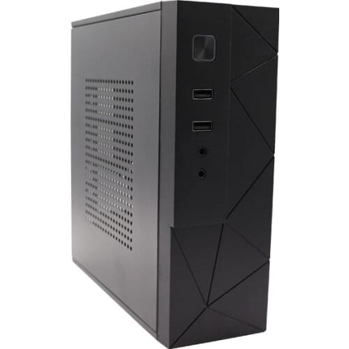 Hot sale DIY Mini itx HTPC case black Steel home theatre itx motherboard PC computer case gaming desktop enclosure chassis