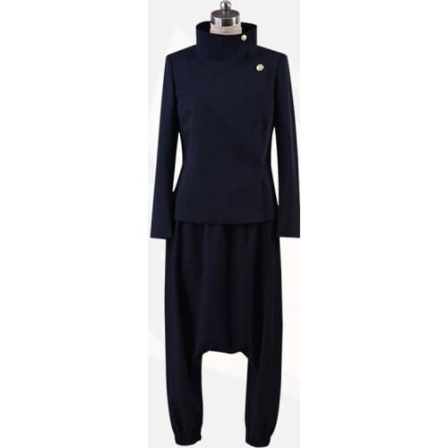 Anime Jujutsu Kaisen Zen'in Maki Cosplay Costume Uniform Halloween Party Costumes for Women Outfits Female Black Dress