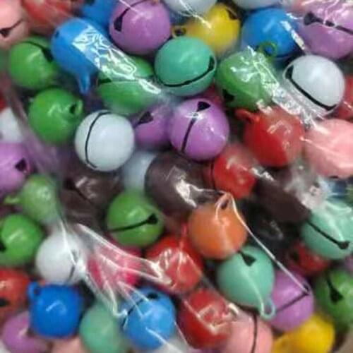 1000peices 14mm candy color metal bell.for jewelry making accessories2021