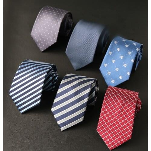 Men Ties Necktie Mens Vestidos Business Wedding Tie Male Dress Legame Gift Gravata England Stripes JACQUARD WOVEN 8cm