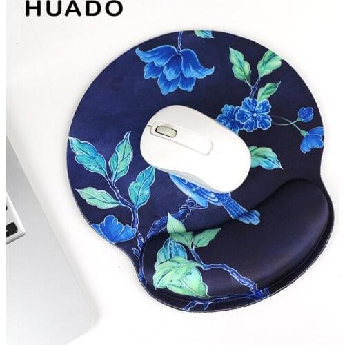Soft Mouse Pad with Wrist Rest Waterproof Durable Anti Slip Cushion Ergonomic Design for Gamer/Office/Home