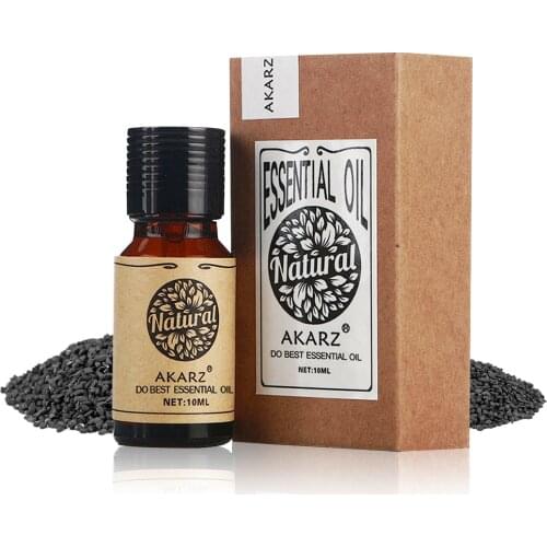 AKARZ Famous brand natural aromatherapy black seed oil Antiphlogistic analgesic treatment of toothache relax black seed oil