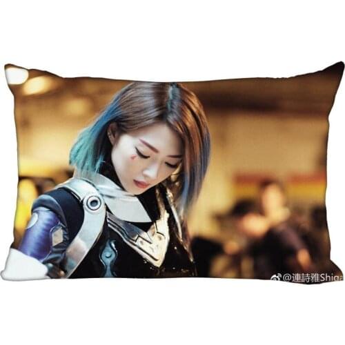 New Arrival Custom Shiga Lin Satin Pillowcase 35x45cm (one side) Printed Zipper Pillow Cover Custom your image gift