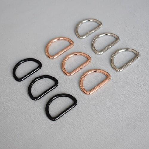 50 Pcs/Lot 30mm Alloy Flat D Rings D-Rings For Dog Collars,Clothing And Harnesses Projects Durable Metal Buckle