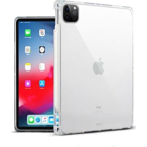 Clear Case for iPad Pro 11 2020 TPU Silicone Transparent Back Cover for iPad 9.7 Air 2/1 Air 10.5 Mini 4/5 with Pencil Solt Capa