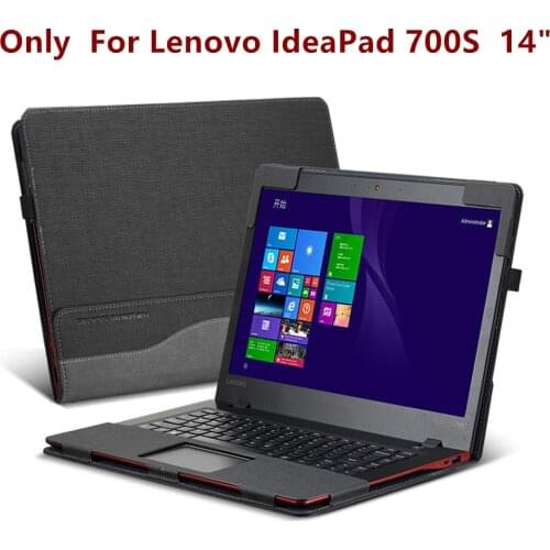 Detachable Cover For Lenovo IdeaPad 700S 14 Inch Laptop Sleeve Case PU Leather Protective Skin Stylus As Gift