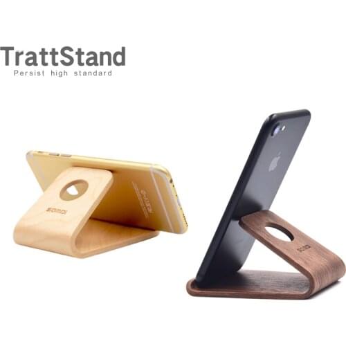 Universal Stand Holder Wooden Walnut Birch Mobile Phone wood Stand Holder Tablets Keeper for Android Smart Phone Accessories