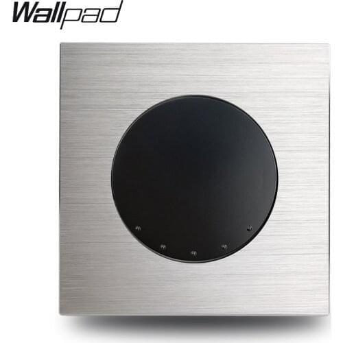 Wallpad Grey 1 Gang Intermediate Revers Switch Silver Aluminum Alloy Plate L6 Series