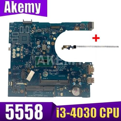 XinKaidi for dell inspiron 5558 5758 5458 motherboard SR1EN i3-4030 cpu built-in CN-0W45H6 W45H6 0W45H6 AAL10 LA-B843P test well