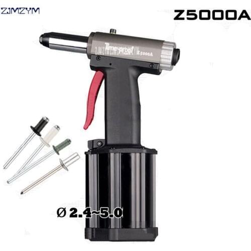 Z5000A Commercial Pneumatic Rivet Gun Hydraulic Riveting Tool Air Riveter Power Tool For 0.5-0.7Mpa Gas pressureblind rivets