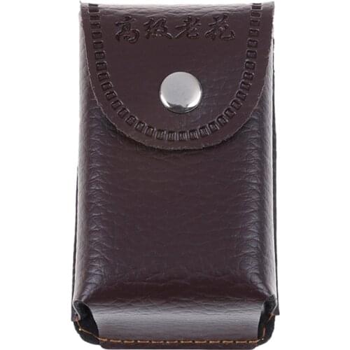 1PCS Men Women Portable PU Leather Soft Bag Unisex Reading Glasses Box Folding Protective