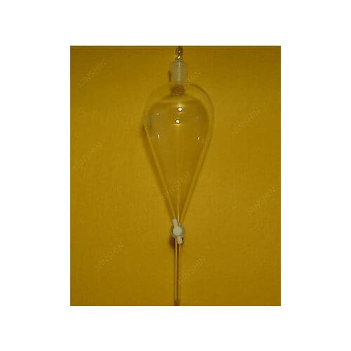 1000ml Pyriform Dropping Funnel,straight Tip Out for Drip,Glass Stopcock,1L,Pear Shape Sep Funnels