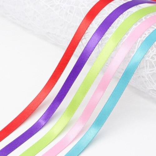 200Yds Fabric Ribbon Satin Ribbon Rolls Silk Satin Roll for Gift Package Wrapping Ribbon Bow Making Crafts Sewing Party Wedding