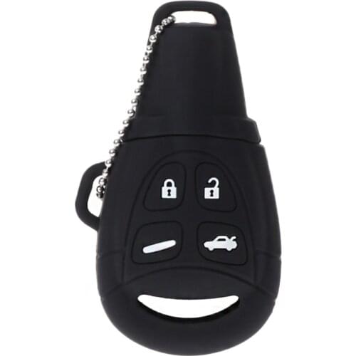 4 Buttons Silicone Rubber Car Key Case Shell Cover Remote Fob For SAAB 9-3 9-5 93 95
