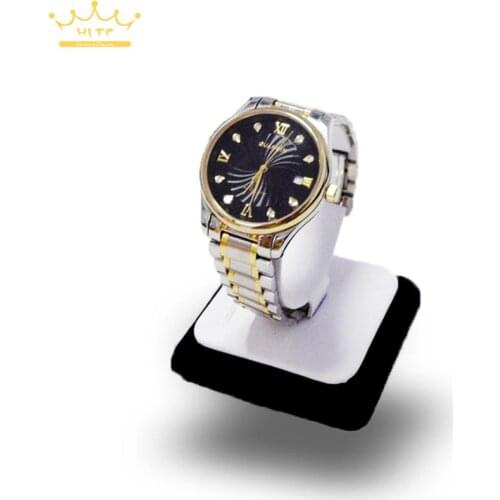 5pcs/lot Classical Jewelry Display White Leather Watch Display Stand Bracelet Holder C Shape Bangle Show Cases