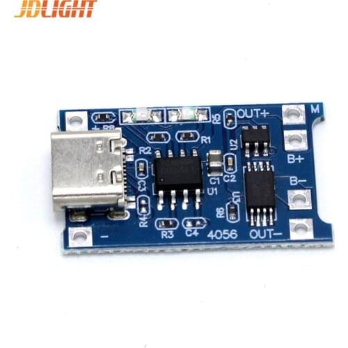5PC 5V Type-C USB Charging Board 18650 Lithium Battery Charger Controller Module With Overcharge Protection Function