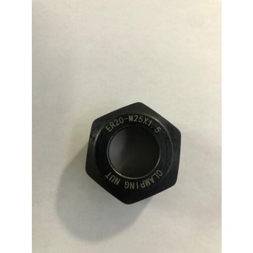 Free shipping, 1 pcs high quality er20-A M25X1.5 fine thread nut for er20 collet clamping, er20 nut A type for cnc spindle
