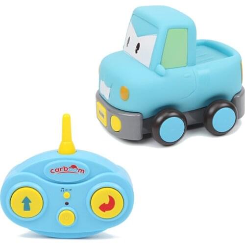 BAINES electric wireless control cartoon mini remote control car with LED lights and music, no battery toys