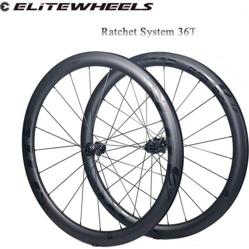 ELITEWHEELS Road Disc Carbon Bicycle Wheelset 24-24H RD13 Ratchet Ratchet System 36T Hub For Cyclocross Road Bike Cycling Wheels