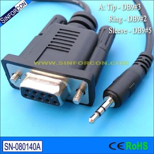 DB9 RS232 2.5 stereo Jack Plug Cable for Narda ELT400 Exposure level Tester pc link cable