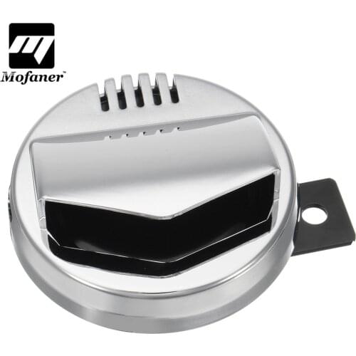 Mofaner Retro Motorcycle Horn Chrome Super Loud 110DB 2V 2A Electric Horn For Cafe Racer