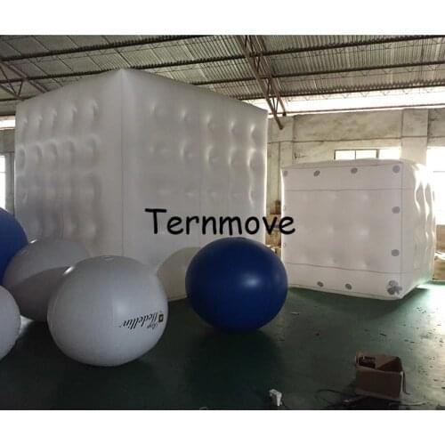Cube helium balloon Inflatable Cube with 4 sides Digital Printing Custom pvc advertising Helium promotion Square Cube Balloon