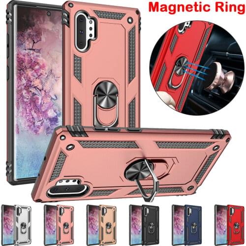Magnetic Armor Case For Samsung Galaxy Note 10 Plus 8 9 S8 S9 S10 A10 S A20 E A30 A50 A70 A80 A90 5G A7 A8 2018 Car Holder Cover