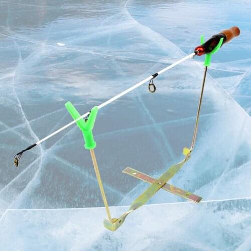 MultifunctionAdjustable Carp Ice Fishing Rod Stand Holder Fishing Pole Triangle Bracket Tripod Fishing Tackle Accessory