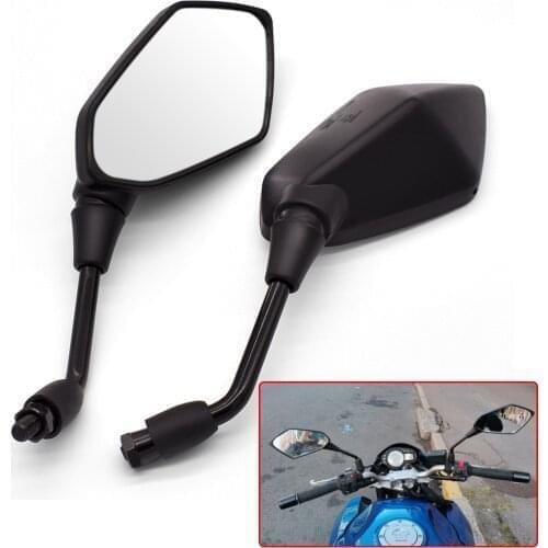 1 Pair Motorcycle Rear View Mirrors For MV Agusta Brutale 675 800 900 910 Suzuki Burgman 400 10mm 8mm Back Side Convex Mirror