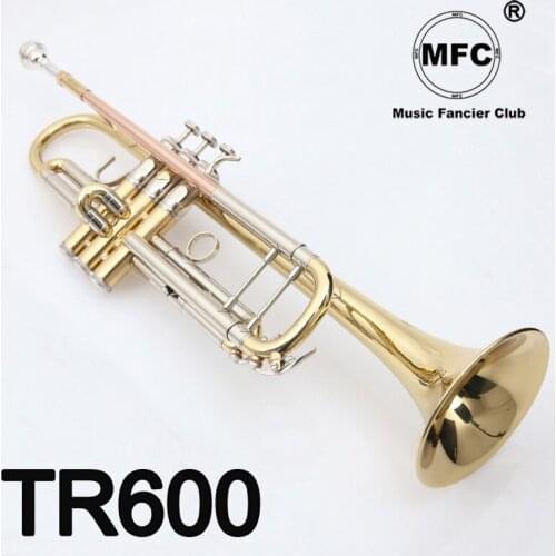 Music Fancier Club Bb Trumpet TR-600 Phosphorus Copper Music Instruments Profesional Trumpets 600 Included Case Mouthpiece