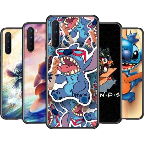 Soft TPU Star Baby Stitch Silicone Cover For OnePlus Nord CE 2 N100 N10 9 9R 8T 8 7T 7 6T 6 5T Pro Black Phone Case