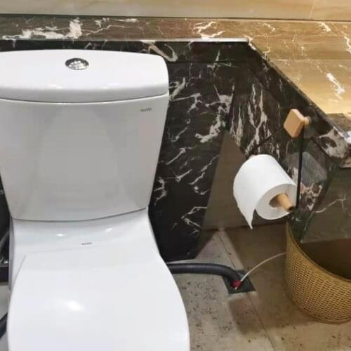 Nordic Wall Tissue Holder Wooden Toilet Paper Holder Black Paper Towel Holder ,Bathroom Accessories Easy Installation