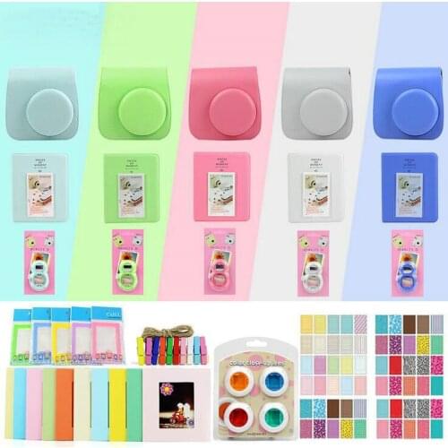 NEW Camera Bag Camera Case With Shoulder Strap Protective Case Pouch for Fujifilm Polaroid MINI8/8+/9 TZ-001