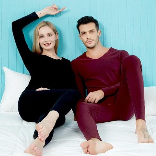 New 2 Piece Set Long Johns For Male Female Warm Thermal Underwear Clothing Men Woman Thermal Suit Special Material Plus Size