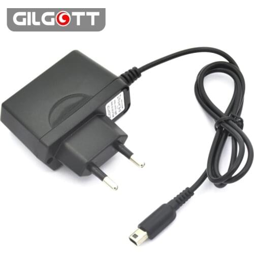 EU Plug Wall Home Travel Charger AC 100V-240V Power Adapter for Nintendo NEW 2DS 3DS XL LL Black