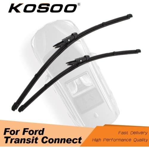KOSOO For Ford Transit Connect 2002 2003 2008 2009 2010 2011 2012 2013 2014 2015 2016 Car Wiper Blade Fit Pinch Tab/Hook Arms