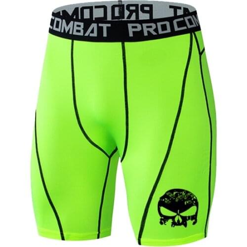 Shorts Men Gym Shorts Compression Running Short Sport Training Quick-Drying Bottoms Printing Fitness Jogging Workout Short Pant