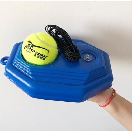 Heavy Duty Tennis Training Aids Tool With Elastic Rope Ball Practice Self-Duty Rebound Trainer Partner Sparring Device Baseboard