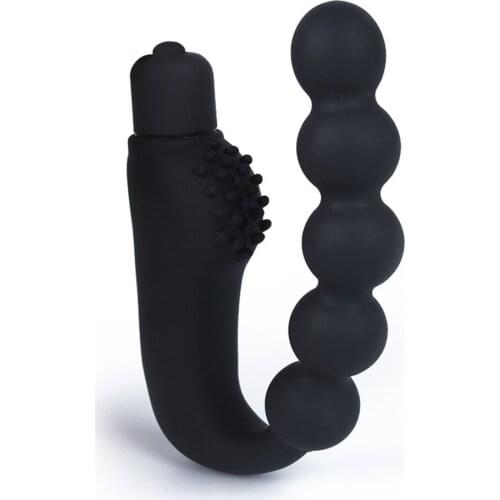 Vibrator Anal Plug Stimulate Silicone Beads Butt Plug Vibrator Bdsm Anal Toys Prostate Massager Butt Plug Anal Vibrator Gay
